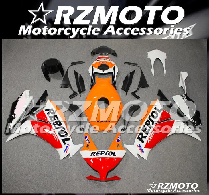 ABS мотоцикл обтекатель комплект для HONDA CBR1000RR 2012- год кузов литья под давлением Магазин № 0947