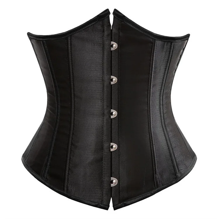 Satin Brocade Underbust Corset Plus Sizes