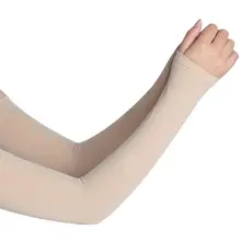 Охлаждающая манжета солнцестойкие женские перчатки Мужские рукава ультрафиолет луч тонкие x-длинные вискозные Рукавицы защитные рукава Fleshcolor Sum