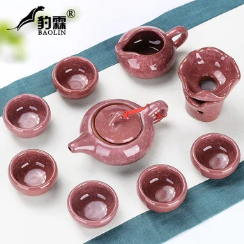 

Ice crack kung fu tea set suit household jingdezhen ceramic tea cup teapot tea tea tea time sitting room