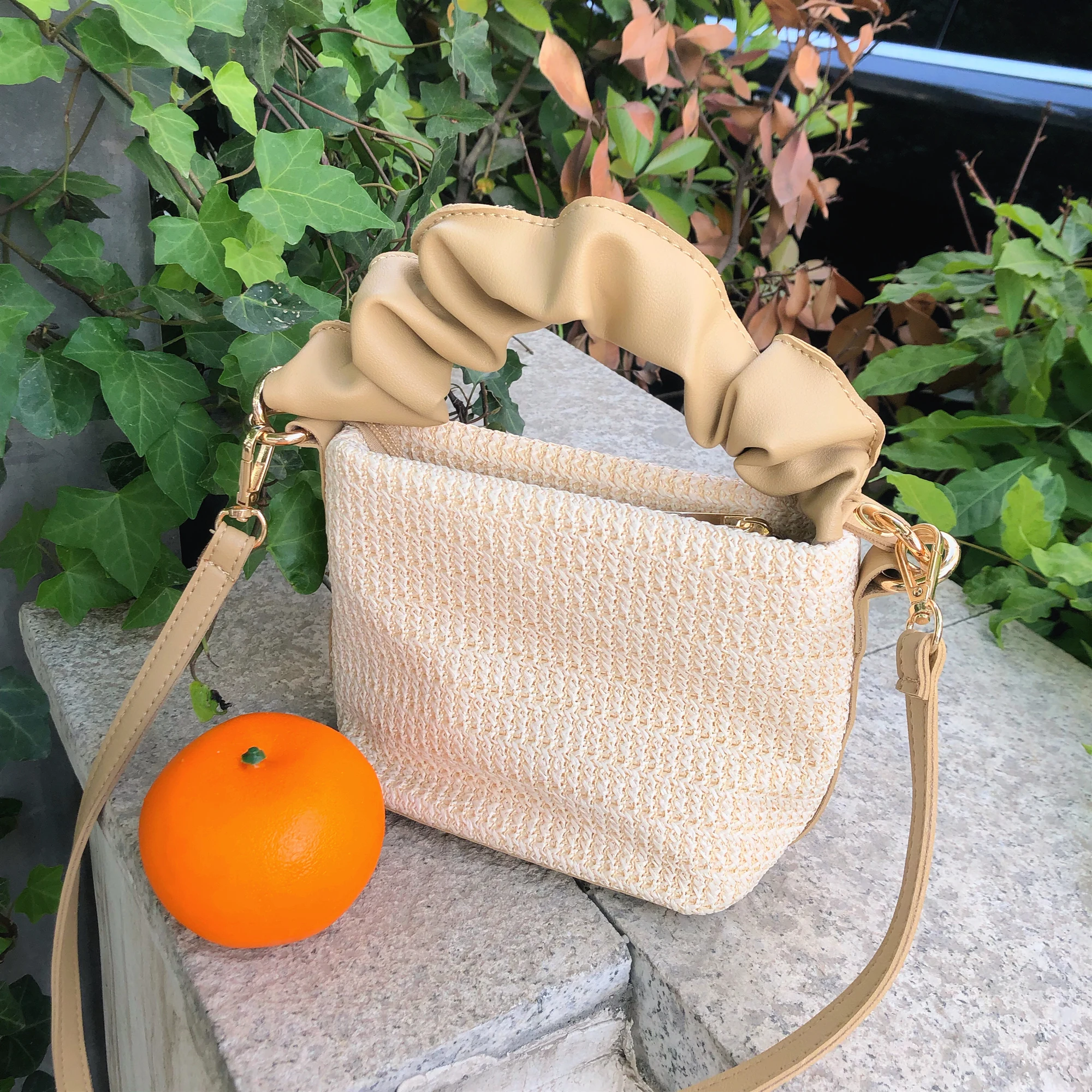 

2019 Bohemian Straw Bags for Women Large Capacity Beach Handbags Summer Vintage Rattan Bag Handmade Shoulder Bags Purse