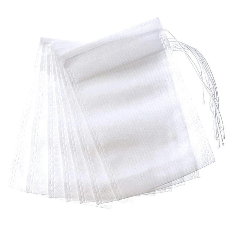 

300 Pcs Tea Bag Coffee Filter Bag Disposable Tea Filter Bags Empty Cotton Drawstring Seal Filter Bags for for Loose Leaf Tea and