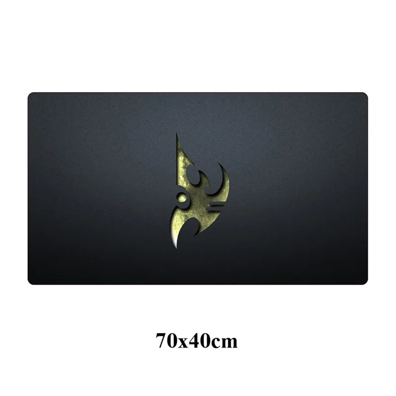 Синий Starcraft Ⅱ Gaming Mousepad Large 70x40cm Washable Locking Edge Durable Mouse pad Gamer Office Computer Cool Notebook Desk Mat - Цвет: Синий