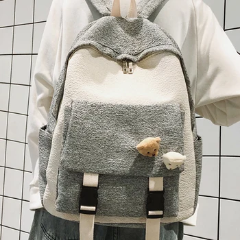 

Fashion Female women Cotton Linen Backpack Travel black Backpack for Teenagers Student School Girl Bags Casual Rucksack Mochila