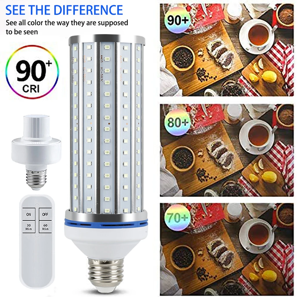 Germicidal Light UV Lamp 100W Equivalent LED Ultraviolet Sterilization Mites Lights E26/E27 Socket Wide Application