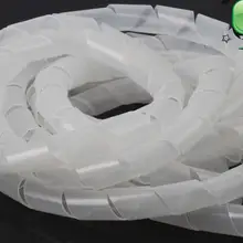 Белый огнестойкий спиральный обмоточный Кабель Диаметр корпуса 8 мм около 12 м обмотка кабеля трубы