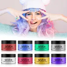 Emporary волос Цвет воск Для мужчин Для женщин грязь DIY одноразовое формование пасты крем-краска для волос гель для волос Цвет ing для укладки волос TSLM1