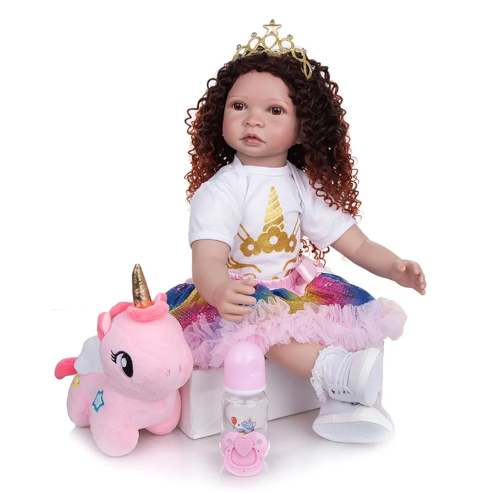 

Bebe reborn doll 60cm Silicone reborn baby doll adorable Lifelike toddler Bonecas girl menina de surprice doll