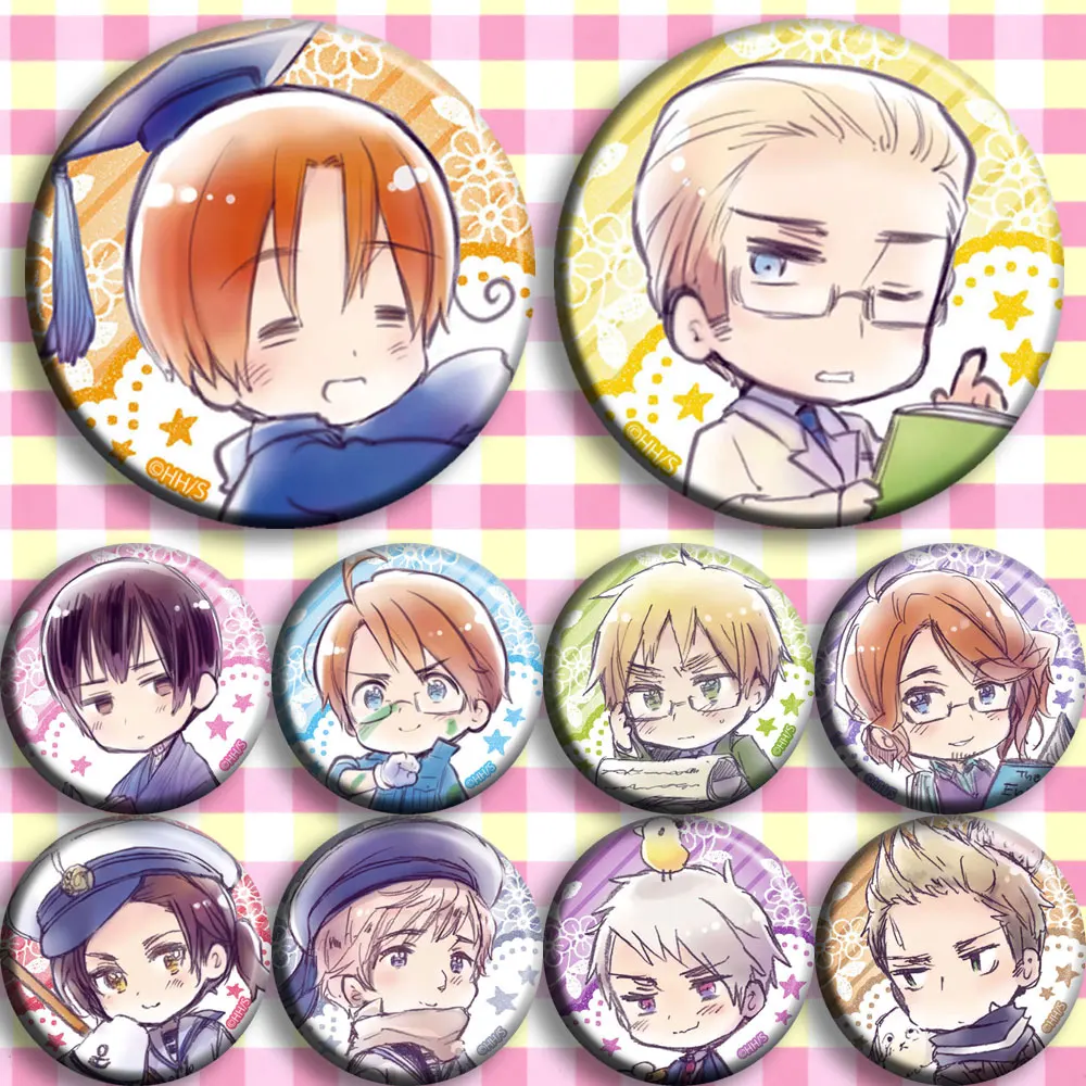 

1 шт., немецкий значок Hetalia Axis Power Itlian 58 мм
