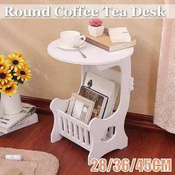 

Multifunction Small Side Table Plastic Tea Coffee Table for Living Room Desk Leisure Magazine Storage Rack Table Hollow Carved