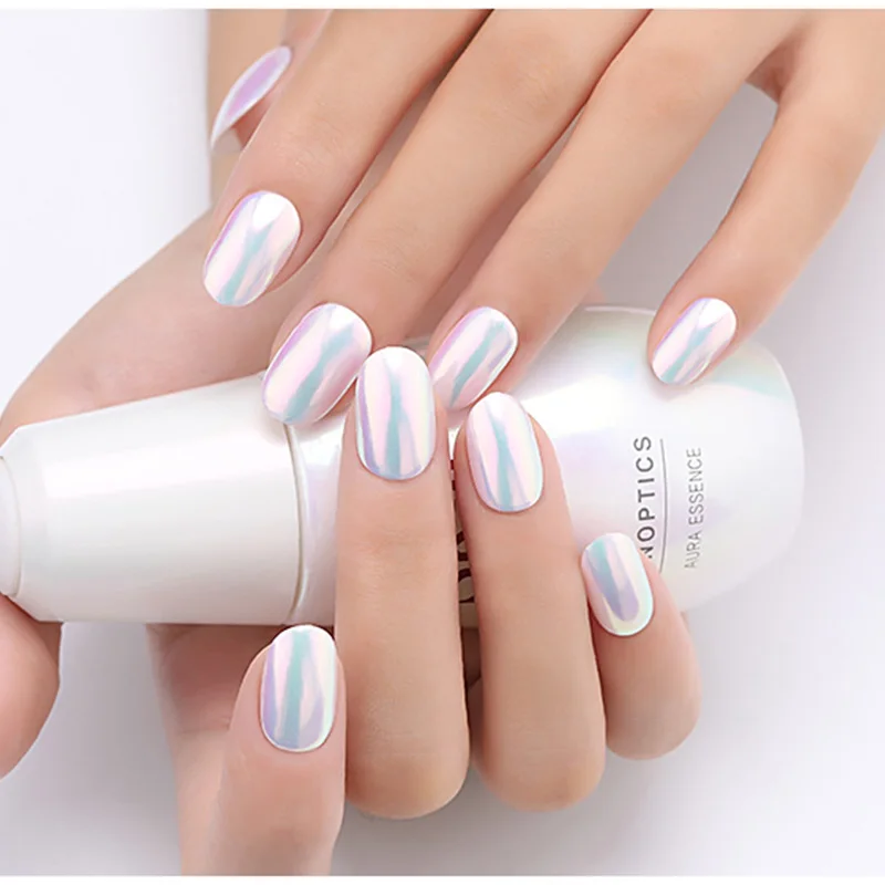 Pearl Shell Nail Glitter Powder Aurora Mermaids Ice Transparent sparkle Iridescent Nail Art Pigment Chrome Dust Manicures 1 Box nail powder nail pigment nail glitter nail decoration nail decorations