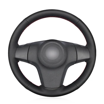 

Hand-stitched Black Artificial Leather Anti-slip Soft Car Steering Wheel Cover for Chevrolet Niva 2009-2017 (3-Spoke)