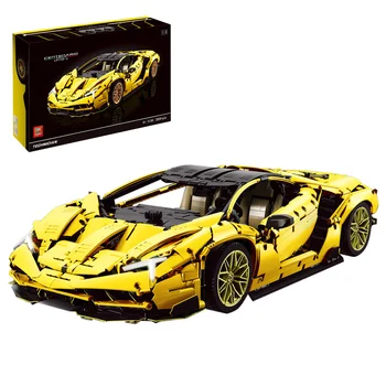 

3899Pcs 1:8 MOC Technic Car Toy Super Racing Car Bricks Building Blocks Vehicle Toy For Children Educational Toys-Static Version