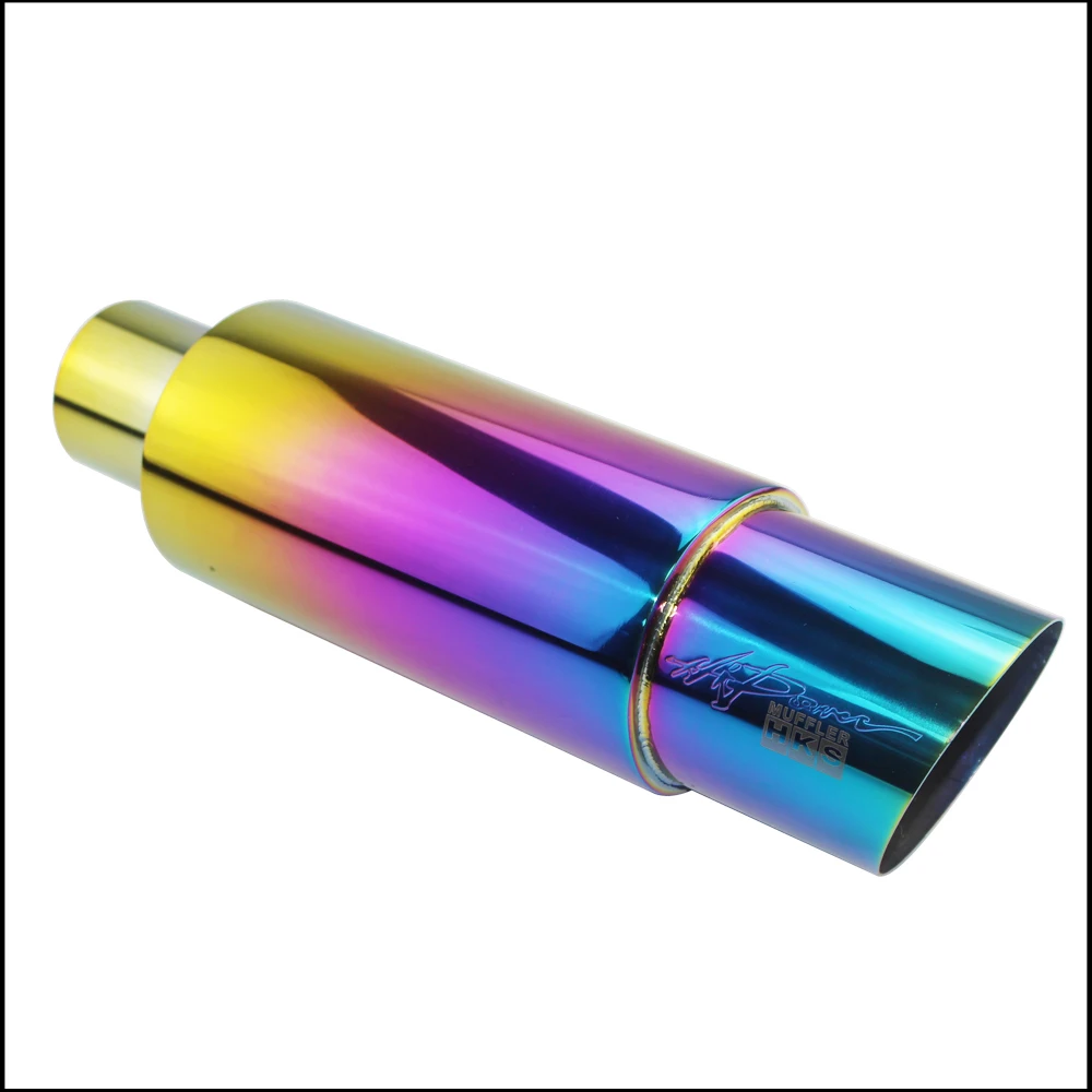 Motorcycle Exhaust Muffler Car Exhaust Tail Pipe Universal Stainless steel ID 51MM 57MM 63MM outlet 89mm