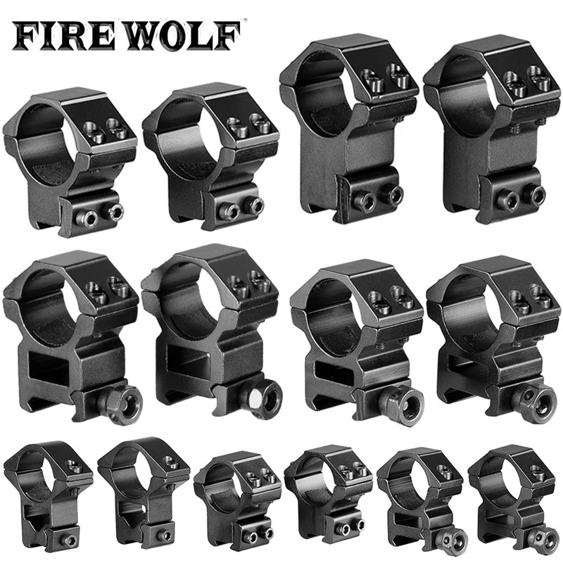 30mm / 25.4mm Riflescope Mount Ring 11mm / 20mm Dovetail Rail for Rifle Scope Hunting