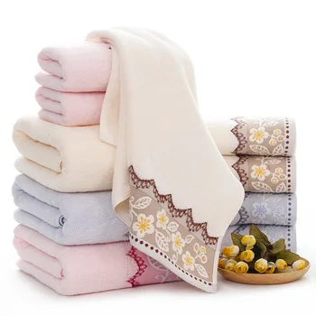 

New Jacquard Cotton Adult Bath Towel Plum Blossom Thicken Water Absorption High Quality Towel Home Must Gift