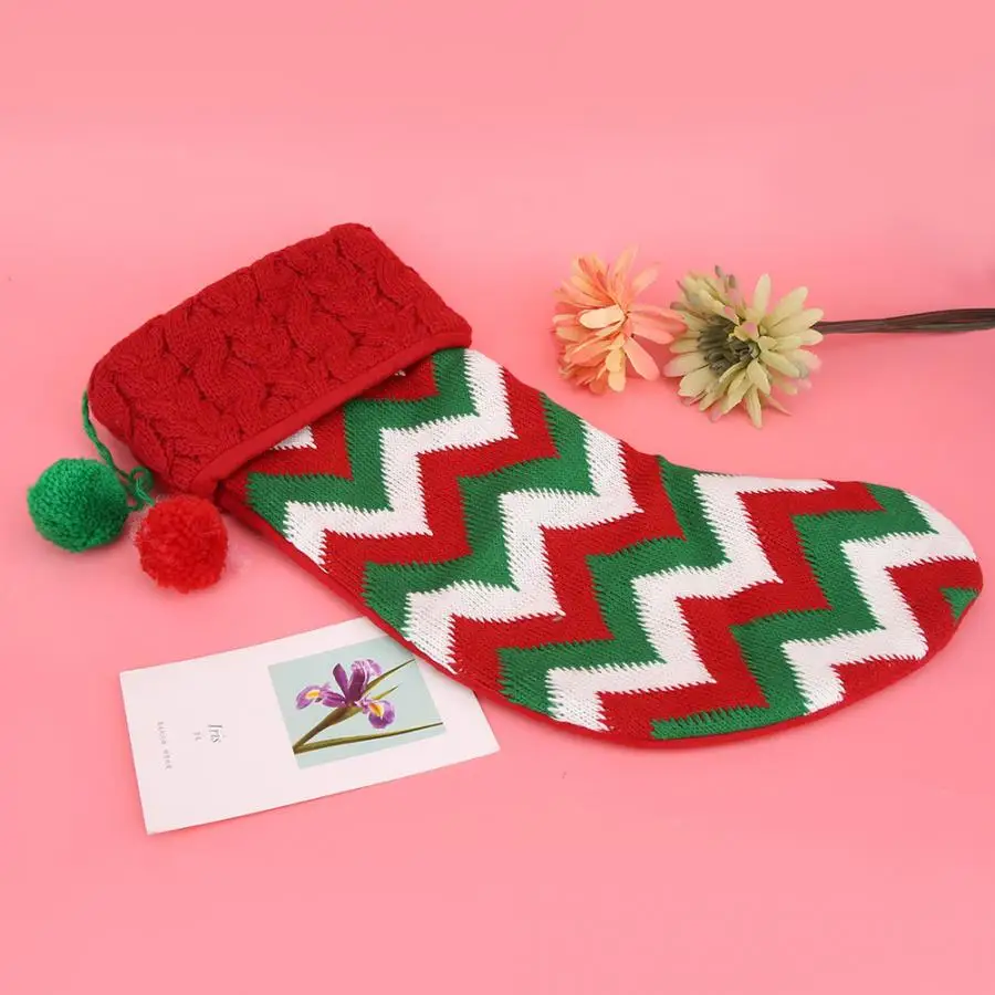 Christmas Stocking Sock Ornaments Gift Bag Xmas Party Home Decoration Christmas Gifts Merry Christmas Ornaments Gift