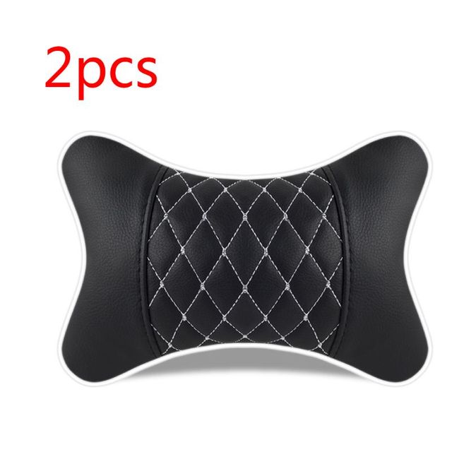 Artificial Leather Car Pillow Protection Neck Car Headrest Comfortable Auto Supplies Safety Breathable Neck Pillows
