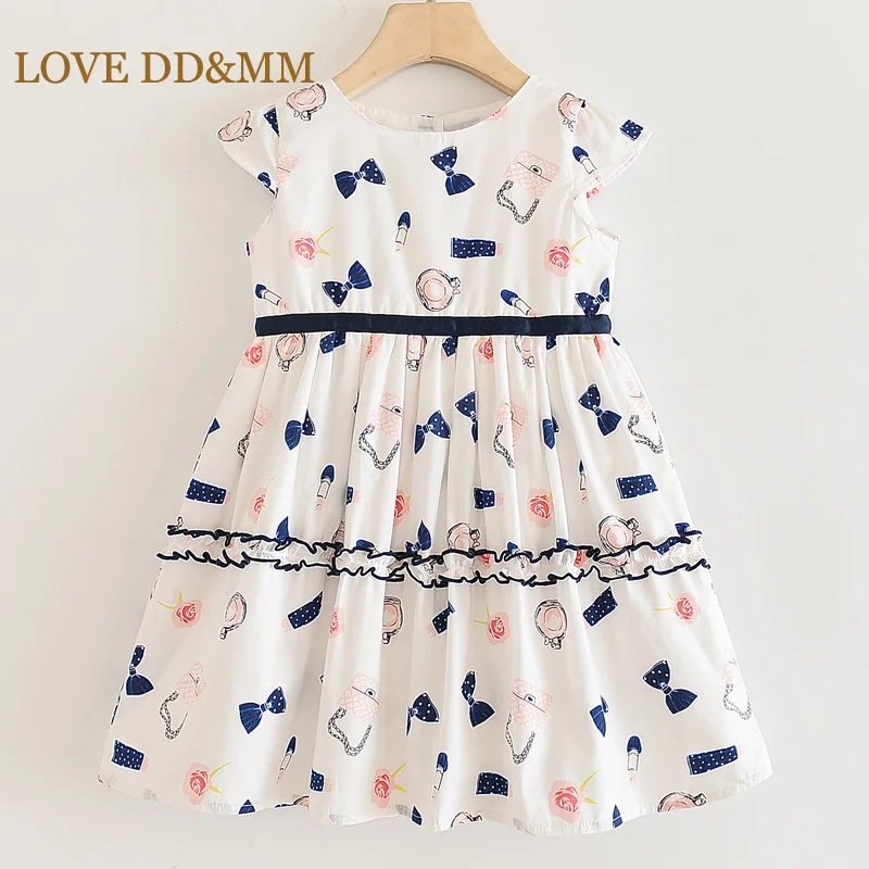 Платья для девочек LOVE DD & MM Новинка лета 2020 детская одежда милое платье с коротким