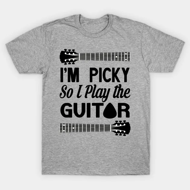 Мужская футболка I'm PICKY SO I PLAY THE GUITAR Футболка женская | одежда