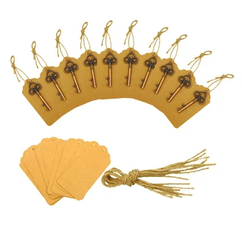 

50pcs Wedding Souvenirs Skeleton Bottle Opener + Tags Wedding Favors and Gifts for Guest Party Favors Festive Party Supplies