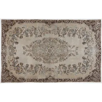 

Handmade Beige Vintage English English Area Rug 180x287 Cm-5'11''X9'5''