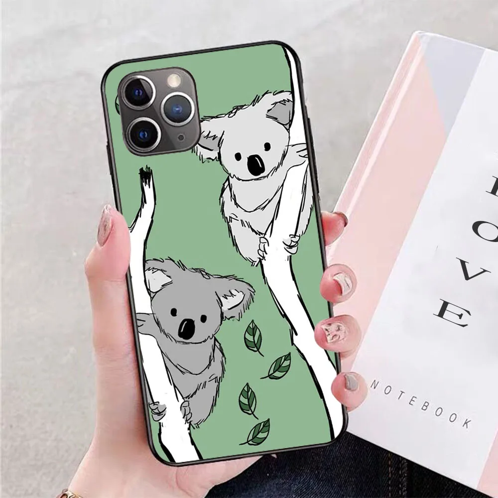 Коала Мягкий ТПУ границы Чехол для мобильного телефона iphone 11PRO MAX 11 X XS XR XSMAX 6 plus 7
