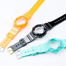 Natural Resin Suitable for Casio Baby-G BA-111 BA-110 BA-112 BA-120 BA-125 watch accessories lady Watch band casio baby g ba 110fl 8a
