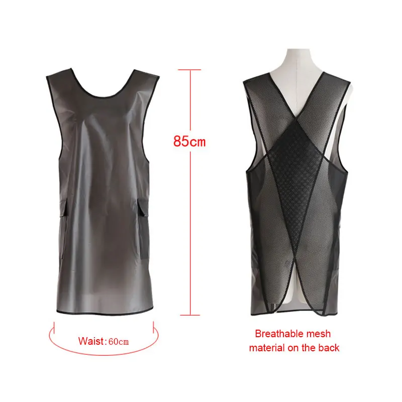 Transparent Water and Oil Resistant Kitchen Apron Professional Chef Apron for Housewives Men Women TN88