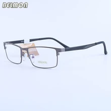 Belmon оправа для очков Мужская компьютерная оптическая с диоптрией близорукость сталь с прозрачным объективом очки Рамка для мужчин 12013