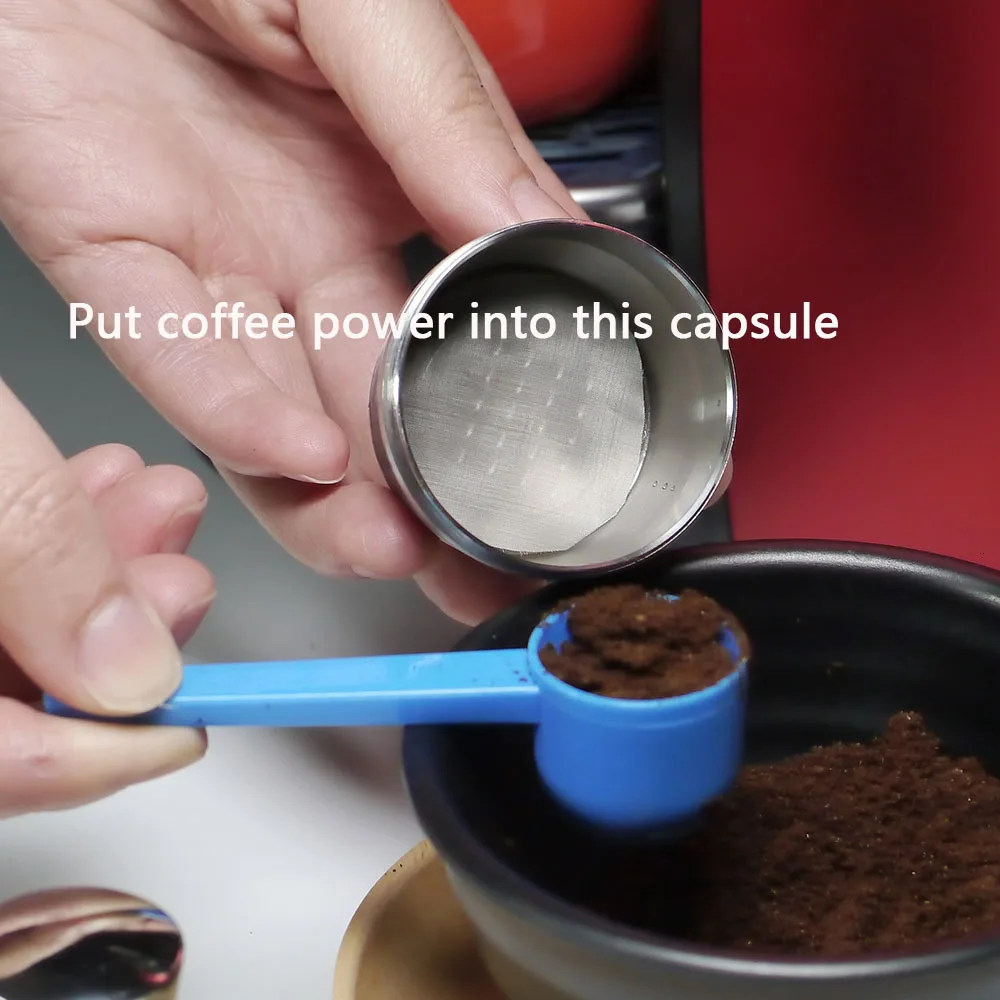 Stainless Steel Dolce Gusto Refillable Coffee Capsule Tamper Filter Baskets Reusable Dripper Kitchen Accessories Christmas Gift