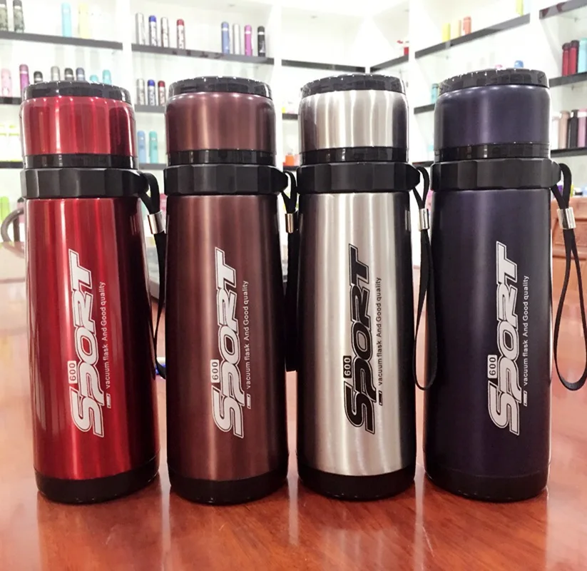 

Travel Insulated Stainless Steel Bottle 600ml Outdoor Sports Thermal Insulation Kettle Gift Insulated Cup