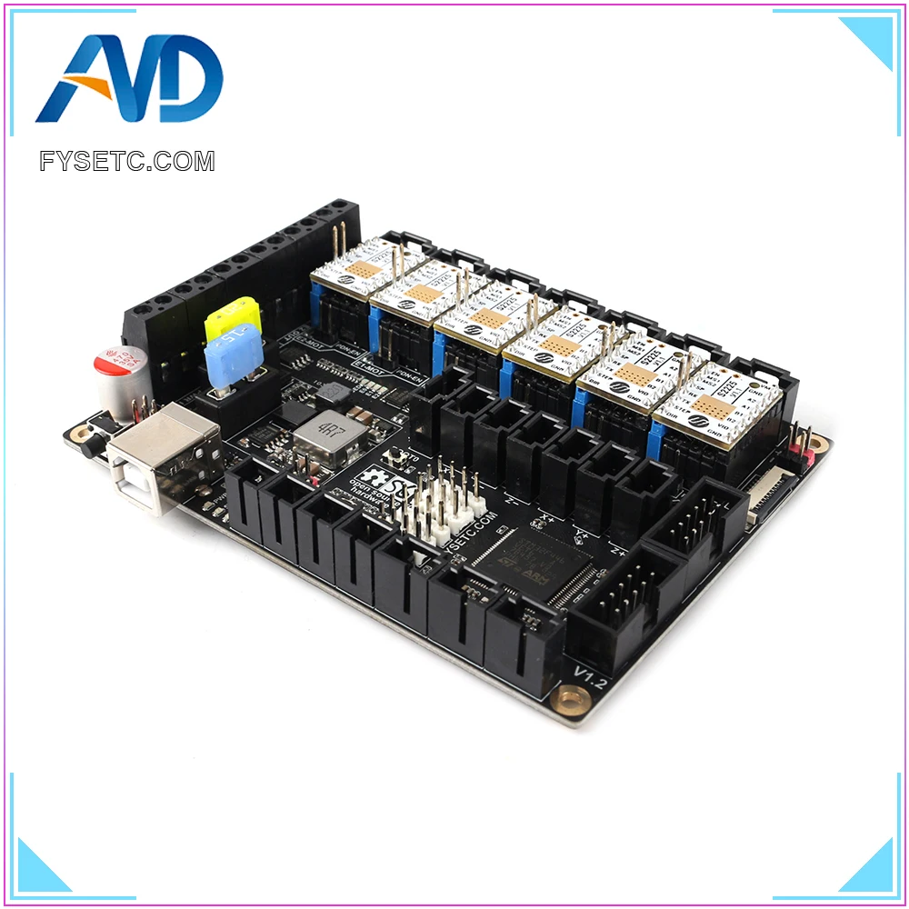S6 V1.2 плата 32 битная управления с 6 шт. TMC S2225 TMC2225 для Uart Flying Wire MX соединитель VS F6 V1.3 SKR