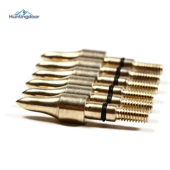 

6PCS Golden Practice Arrow heads Shooting Broadhead ArrowHead Tips Points Beginner For Pure Carbon/Mixed Carbon/FRP Arrows