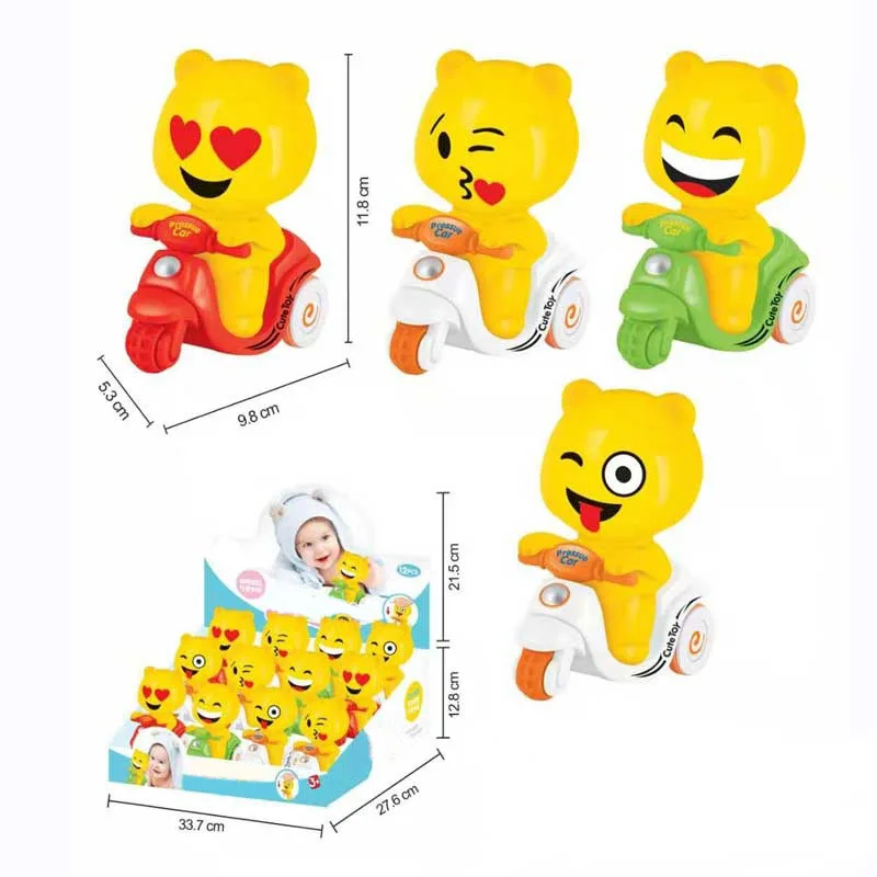 

CHILDREN'S Toy Push Facial Expression Package Motorcycle Douyin Celebrity Style Online Celebrity Toy Inertia Cycling Facial Expr