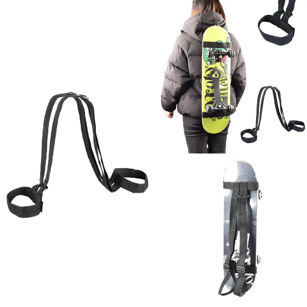 Skateboard Adjustable Shoulder Carrier Snowboard Sleeve Snowboard Carry Strap Longboard Backpack Strap Carry Belt Holder