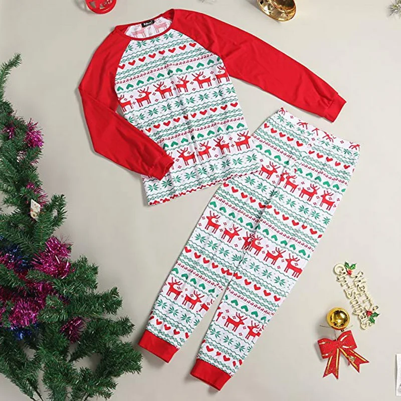 CYSINCOS/Новинка года; одинаковые рождественские пижамы для всей семьи; модная детская одежда; пижамы для дома; Рождественская одежда для родителей и детей