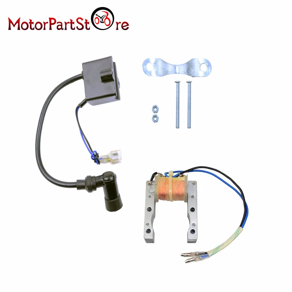Новые 2 провода катушки статора Магнето CDI катушка зажигания подходит для 50cc 60cc 66cc 80cc 2-тактный двигатель моторизованные велосипеды
