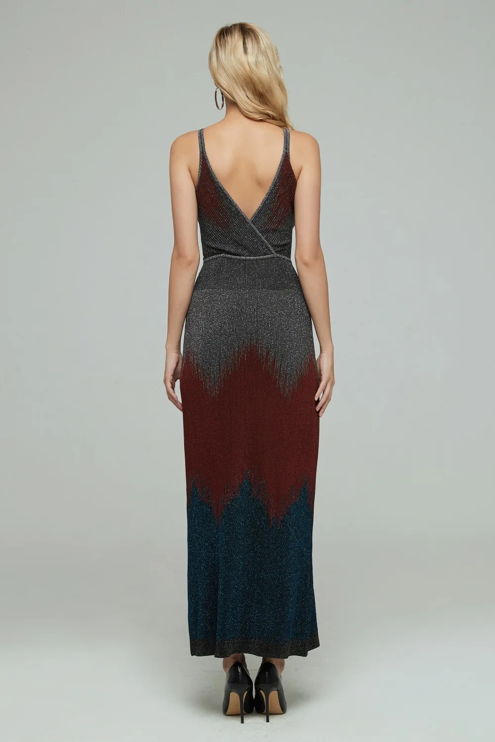 Новое Женское платье с v-образным вырезом на бретельках Vestidos вечернее облегающее платье знаменитостей