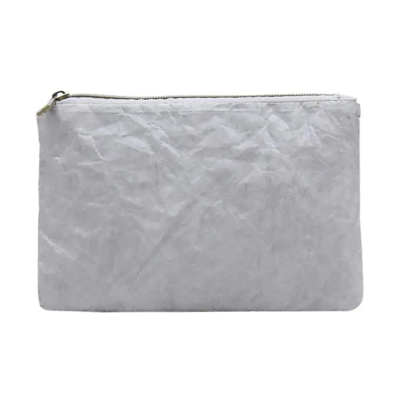 Ретро экологичный Клатч женский простой однотонный кошелек женская сумка для макияжа - Цвет: Gray