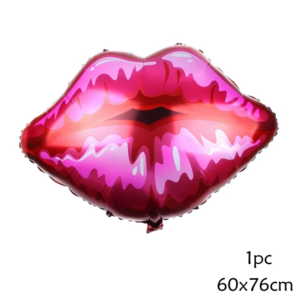 1PC Lips 1 комплект DIY мульти Любовь Сердце латексные алюминиевой фольги шары на день святого валентина предложение Свадьба украшения поставки - Цвет: 1PC Lips