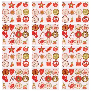 

20 Sheets Xmas Decorative Sticker Candy Case Sticker Sealing Stickers for Kids