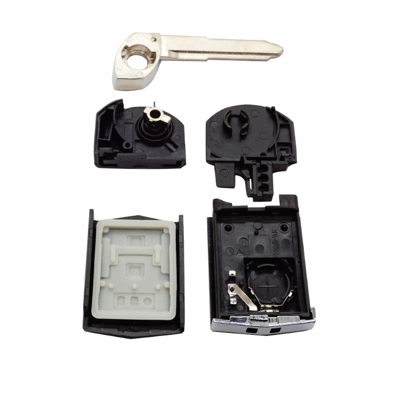 Xinyuexin Folding Flip Car Key Shell MAZDA 2 3 5 6 RX8 MX5 Uncut Blade Key Replacement Case Fob Accessories 2 3 4 Button