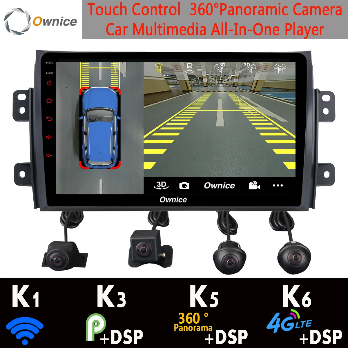 360 ° панорамный 4G+ WiFi Android 9,0 8Core 4+ 64G Автомобильный мультимедиа для Suzuki SX4 2006- gps Радио SPDIF DSP стерео CarPlay авто