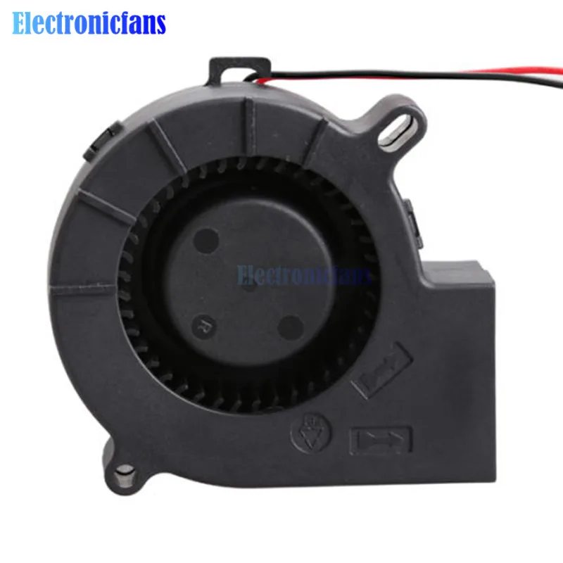 

75*25mm DIY Electronics Cooling Fan pack 12V DC 0.18A 7525 turbofan for DIY 3D printer parts