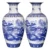 Jingdezhen Ceramics Blue And White Landscape Pattern Vase Ornaments Chinese Living Room Wine Cabinet Antique Eggshell Vase 7