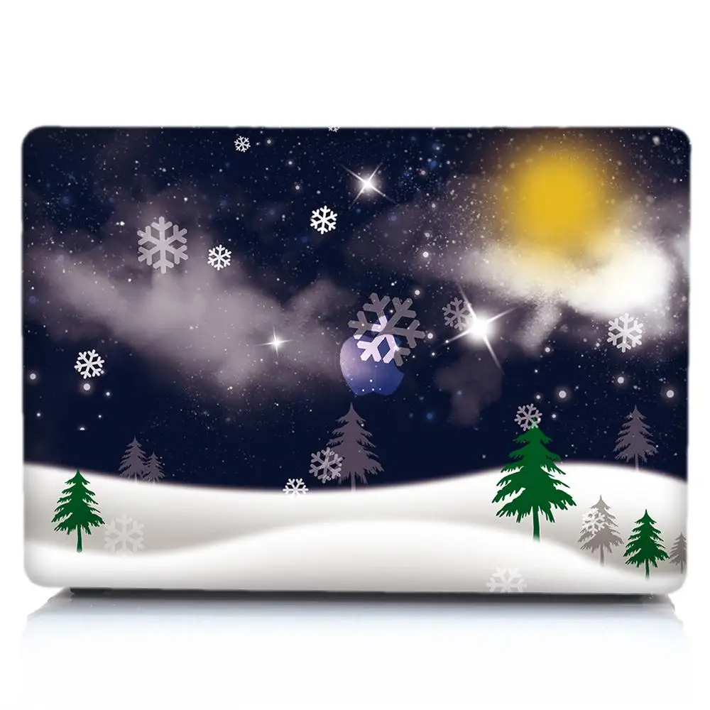 3D Рождественский чехол для ноутбука MacBook Air 13 Pro retina 11 12 13 13,3 15, для Macbook New Pro 13 15 Сенсорная панель чехол для клавиатуры