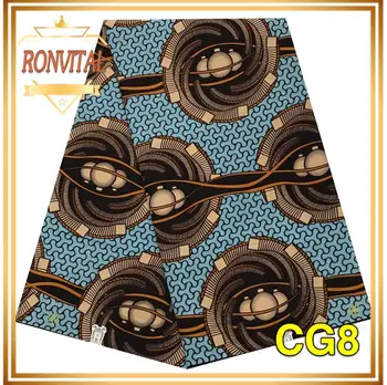 

RONVITAL CHYGAN WAX FABRIC AFRICA PRINT MATERIAL LADY DRESS DIY WAX FABRIC NIGERIA STYLES 100% COTTON 6YARDS/FREE SHIPPING