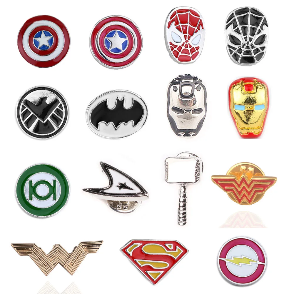 

Badge Brooches Jewelry Thanos Batman Pin Marvel Captain American Avengers Iron Man Gift Cosplay Infinity Gauntle