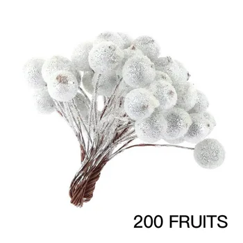 

200pcs Artificial Fruit Berries DIY Fruit Garland Wreath Home Party DIY Foam Fake Berries Decorations